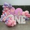 180pcs Pastel Pink Purple Balloon Garland Arch Kit Butterfly Stickers Baby Shower Decorations for Girl Birthday Party Bridal Shower Bachelorette Engagement Party Decorations